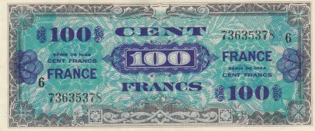 France 100 Francs Impr. américaine verso France - 1944 - Série 6