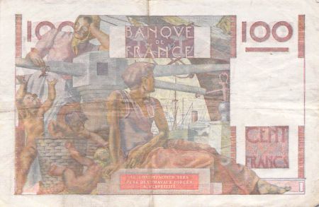 France 100 Francs Jeune Paysan - 01-10-1953 - Série L.559 - TB+