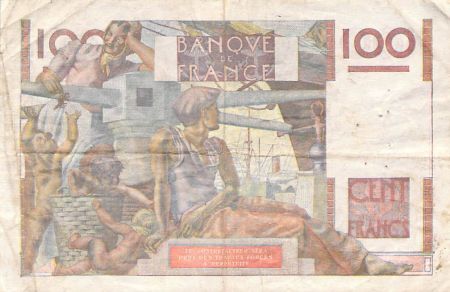 France 100 Francs Jeune Paysan - 02-01-1953 - Série W.519 - TB+