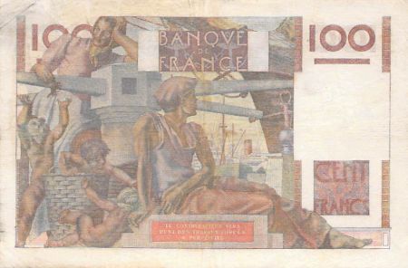 France 100 Francs Jeune Paysan - 02-10-1952 - Série D.503 - Filigrane inversé - TB+