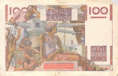 France 100 Francs Jeune Paysan - 02-12-1948 - Série S.279 - TB
