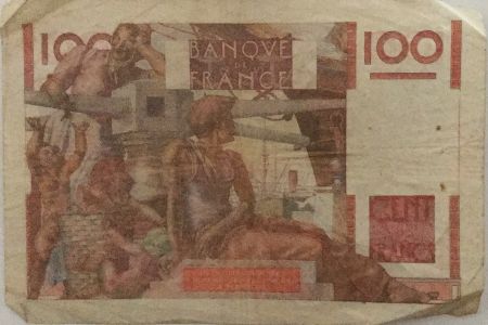France 100 Francs Jeune Paysan - 03-04-1952 - Série K.457 - PTTB