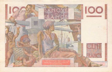 France 100 Francs Jeune Paysan - 03-10-1946 - Série V.112 - SUP