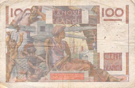 France 100 Francs Jeune Paysan - 04-09-1952 - Série Z.471 - TB