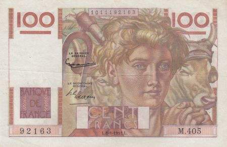 France 100 Francs Jeune Paysan - 06-09-1951 - Série M.405