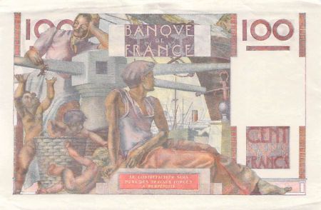 France 100 Francs Jeune Paysan - 07-01-1954 - Série S.578 - TB+