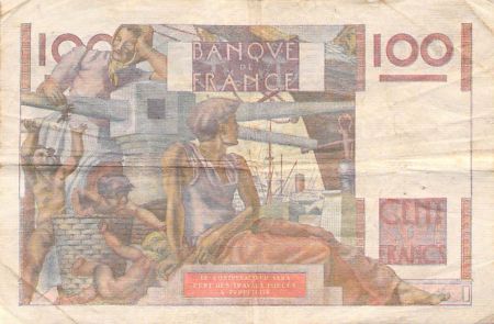 France 100 Francs Jeune Paysan - 07-01-1954 - Série X.582 - TB