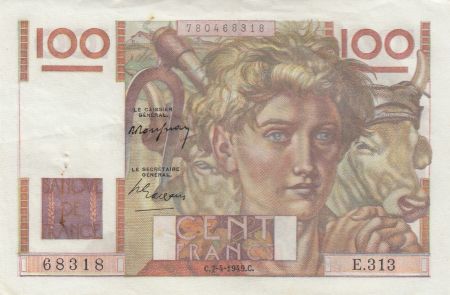France 100 Francs Jeune Paysan - 07-04-1949 - Série E.313