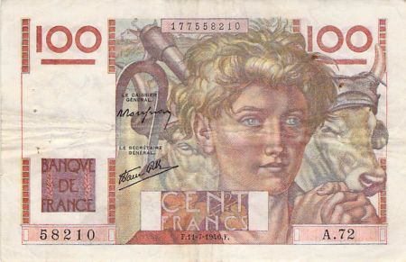 France 100 Francs Jeune Paysan - 11-07-1946 - Série A.72 - PTTB