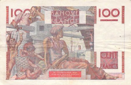 France 100 Francs Jeune Paysan - 11-07-1946 - Série A.72 - PTTB