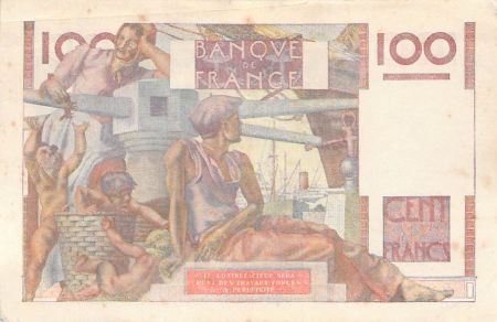 France 100 Francs Jeune Paysan - 16-11-1950 - Série F.386 - PTTB