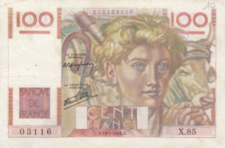 France 100 Francs Jeune Paysan - 18-07-1946 - X.85