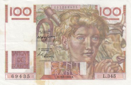 France 100 Francs Jeune Paysan - 19-05-1948 - Série L.345