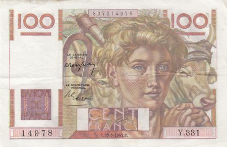 France 100 Francs Jeune Paysan - 19-05-1948 - Série Y.331