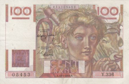 France 100 Francs Jeune Paysan - 19-05-1948 - Série Y.336