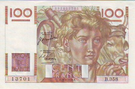 France 100 Francs Jeune Paysan - 1950