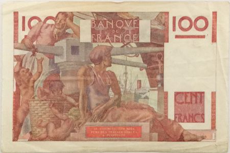 France 100 Francs Jeune Paysan - 21-11-1946 - Série J.138 - TTB