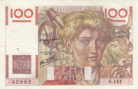 France 100 Francs Jeune Paysan - 21-11-1948 - Série S.141