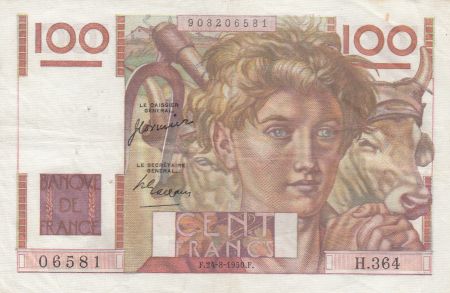 France 100 Francs Jeune Paysan - 24-08-1950 - Série H.364