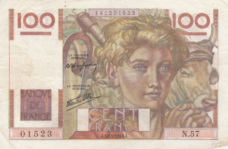 France 100 Francs Jeune Paysan - 31-05-1946 - Série N.57