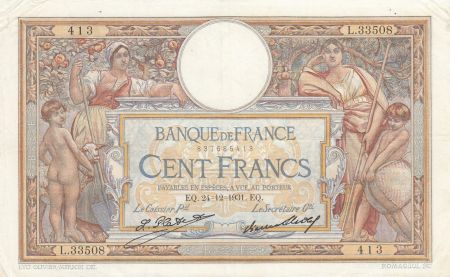 France 100 Francs LOM - Grands cartouches - 24-12-1931 - Série L.33508