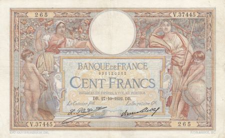 France 100 Francs LOM - Grands cartouches - 27-10-1932 - Série V.37445