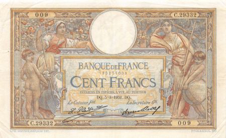 France 100 Francs Luc Olivier Merson - 05-03-1931 Série C.29332 - TTB