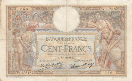 France 100 Francs Luc Olivier Merson - 08-01-1929 -  Série W.23818
