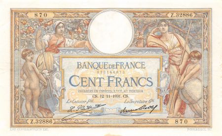 France 100 Francs Luc Olivier Merson - 12-11-1931 Série Z.32886 - SUP