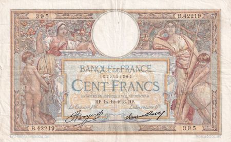 France 100 Francs Luc Olivier Merson - 14-12-1933 -  Série B.42219