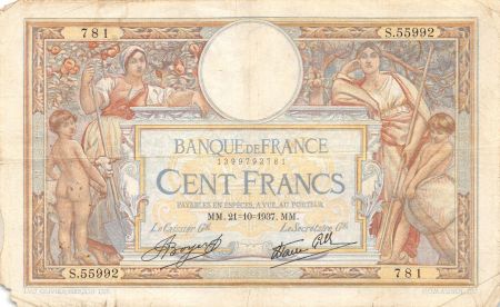 France 100 Francs Luc Olivier Merson - 21-10-1937 Série S.55992 - PTB