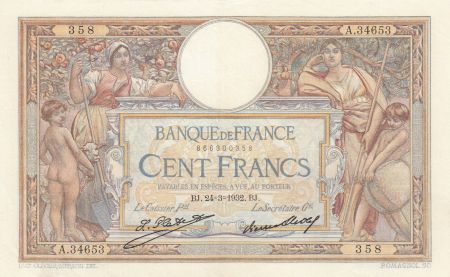 France 100 Francs Luc Olivier Merson - 24-03-1932 -  Série A.34653