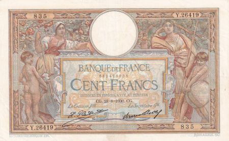 France 100 Francs Luc Olivier Merson - 28-01-1930 -  Série Y.26419