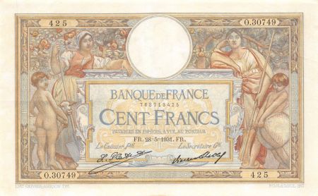France 100 Francs Luc Olivier Merson - 28-05-1931 Série O.30749 - SUP