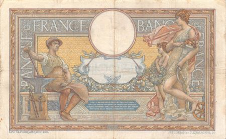 France 100 Francs Luc Olivier Merson - avec LOM - 14-10-1908 Série H.480 - TTB
