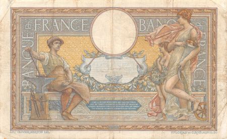 France 100 Francs Luc Olivier Merson - avec LOM - 15-10-1908 Série J.481 - TB+