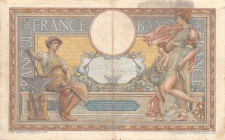 France 100 Francs Luc Olivier Merson - avec LOM - 22-04-1908 Série Z.190 - TB