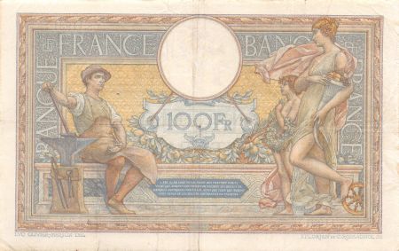 France 100 Francs Luc Olivier Merson - Grands Cartouches - 05-03-1925 Série S.11931 - PTTB
