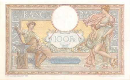 France 100 Francs Luc Olivier Merson - Grands Cartouches - 12-03-1924 Série T.10417 - PSUP