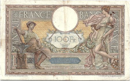 France 100 Francs Luc Olivier Merson - Grands Cartouches - 12-03-1926 Série Y.13732 - TB