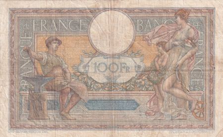 France 100 Francs Luc Olivier Merson - Grands Cartouches - 13-04-1927 Série R.17531 - PTTB