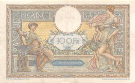 France 100 Francs Luc Olivier Merson - Grands Cartouches - 18-12-1923 Série H.10083 - TTB
