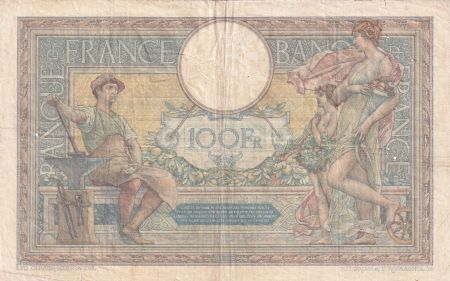 France 100 Francs Luc Olivier Merson - Grands Cartouches - 24-06-1926 Série O.14639 - TB+
