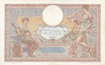 France 100 Francs Luc Olivier Merson - Grands Cartouches - 26-01-1939 Série Z.63707