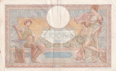 France 100 Francs Luc Olivier Merson - Grands Cartouches - 26-05-1933 - Série Q.40780 - TTB