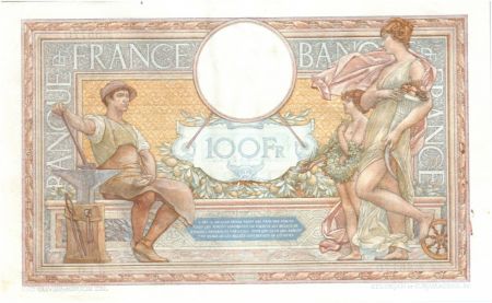 France 100 Francs Luc Olivier Merson - Modifié - 21-10-1937 Série Z.55770