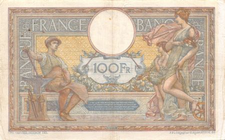 France 100 Francs Luc Olivier Merson - sans LOM - 04-02-1918 Série X.4470 - TB+
