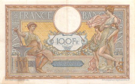 France 100 Francs Luc Olivier Merson - sans LOM - 06-03-1918 Série W.4522 - TTB