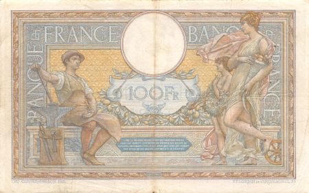 France 100 Francs Luc Olivier Merson - sans LOM - 06-08-1909 Série C.969 - TTB
