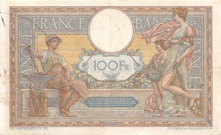 France 100 Francs Luc Olivier Merson - sans LOM - 07-02-1919 Série T.5567 - TTB